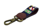 Beer Bottle Needlepoint Key Fob by Asher Riley