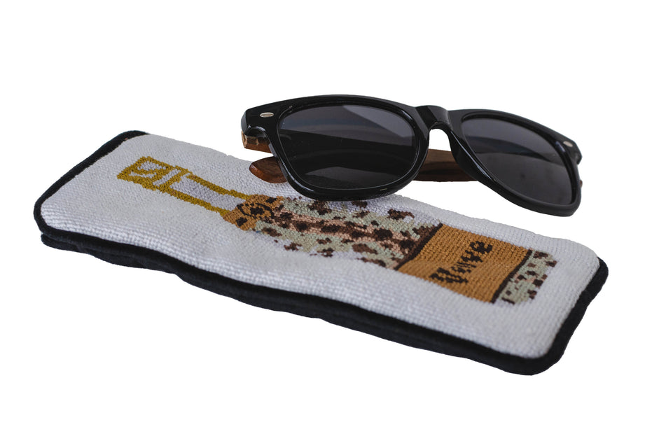 Champaigne Needlepoint Eyeglass Case Asher Riley