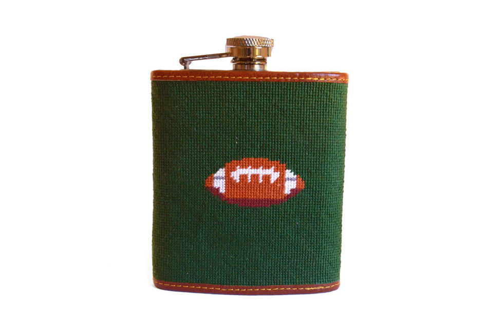 FOOTBALL Needlepoint FLASK™ Asher Riley