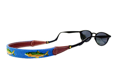 Fish Needlepoint Sunglass Straps by Asher Riley