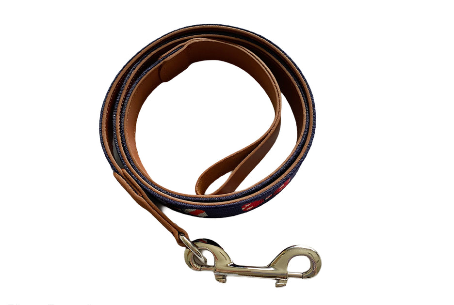 BOW TIE NEEDLEPOINT DOG LEASH™ Asher Riley