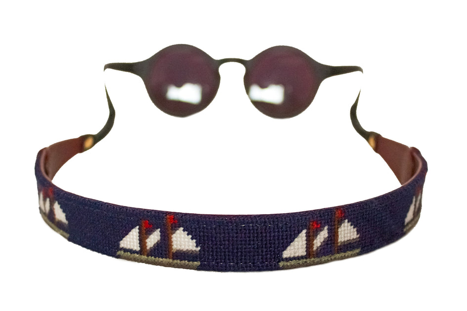 SHIPS SAILING Needlepoint SUNGLASS STRAPS™ Asher Riley