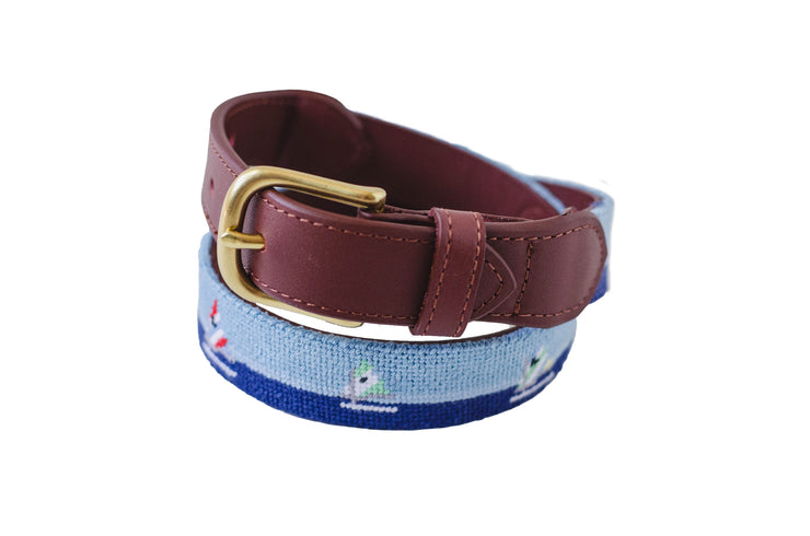 OCEAN SAILING NEEDLEPOINT BELT