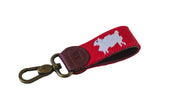 Black Sheep Needlepoint Key Fob