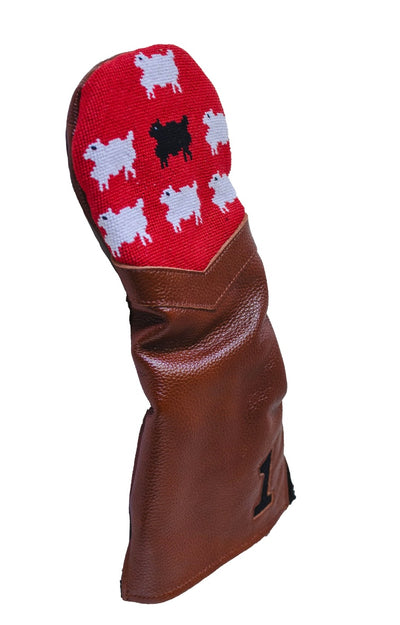 Black Sheep Needlepoint Driver Headcover