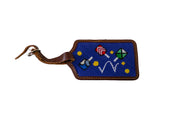 Pickleball Needlepoint Luggage Tag