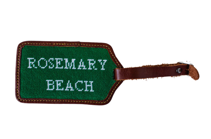 Rosemary Needlepoint Luggage tag