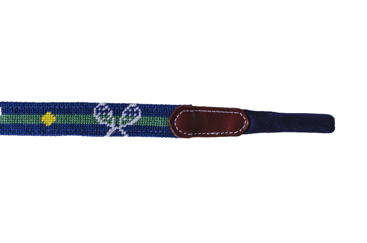 Crossing Rackets Needlepoint sunglass straps