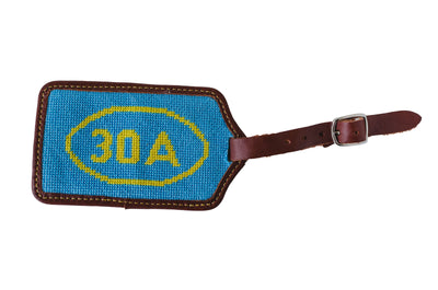 30A Needlepoint Luggage Tag