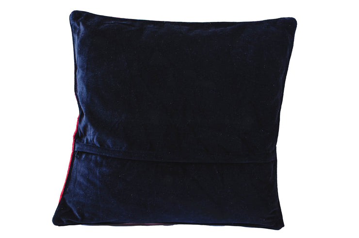 Black Sheep White Sheep needlepoint pillow