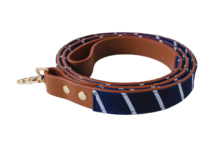 Reversible Silk and Leather Leash