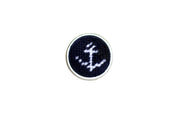 anchor needlepoint cufflinks by Asher Riley