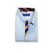 Custom Cotton & Navy Sport Shirt