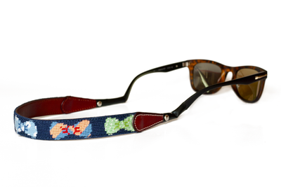 Asher Riley, Bow Tie needlepoint sunglass straps