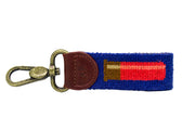 shotgun shell needlepoint key fob by Asher Riley