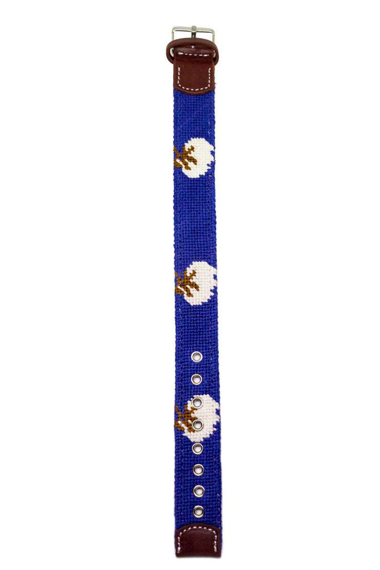 COTTON BOLL NEEDLEPOINT WATCH STRAP