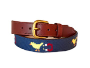 Chick Magnet Needlepoint Belt by Asher Riley