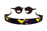 Asher Riley needlepoint chick magnet sunglass straps
