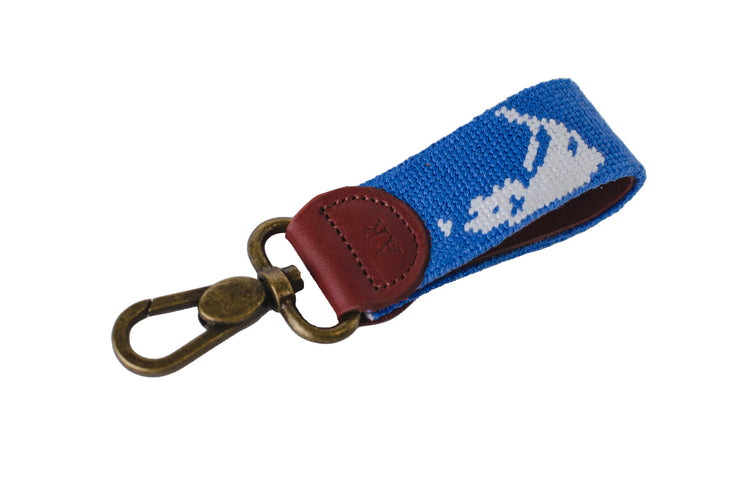 Nantucket Needlepoint Key Fob by Asher Riley