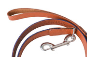 Shamrock needlepoint leash by Asher Riley