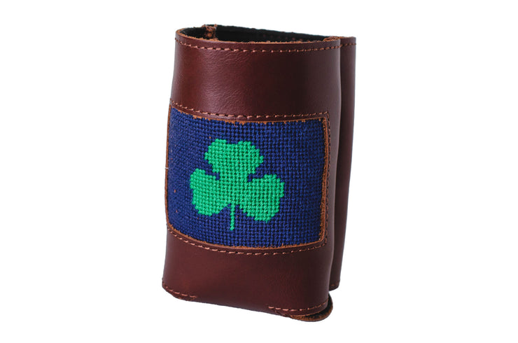 Shamrock Needlepoint Can Cooler by Asher Riley