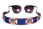 Florida Flag Needlepoint Sunglass Straps by Asher Riley