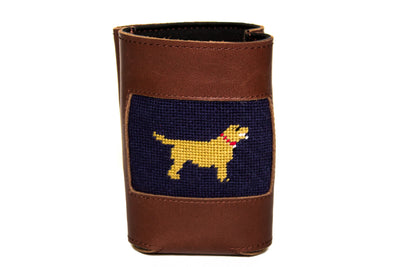 Asher Riley golden retriever needlepoint can cooler