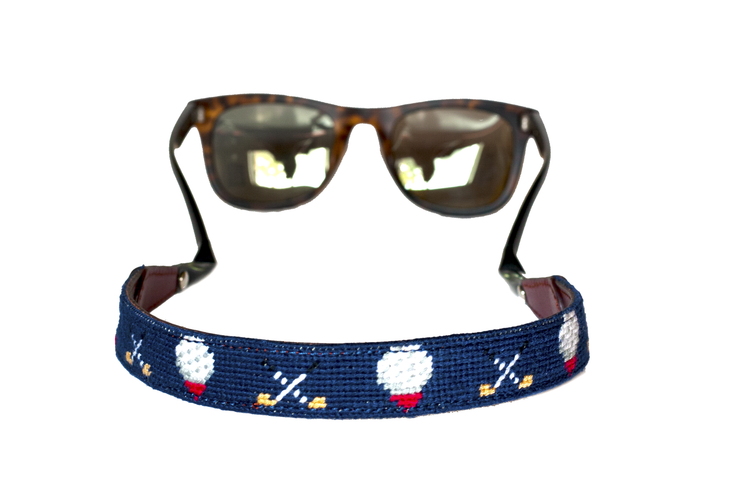 Golf Needlepoint Sunglass Straps by Asher Riley