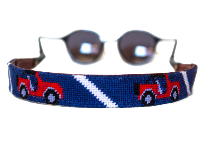 Jeep needlepoint sunglass straps by Asher Riley