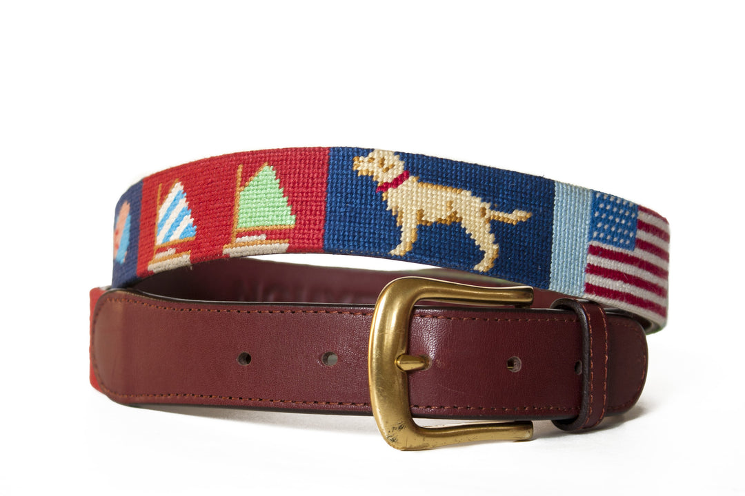 NWOT Handmade needlepoint belt Custom.Belts.Groups.  main image 2