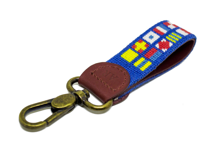 NAUTICAL FLAG NEEDLEPOINT KEY FOB™