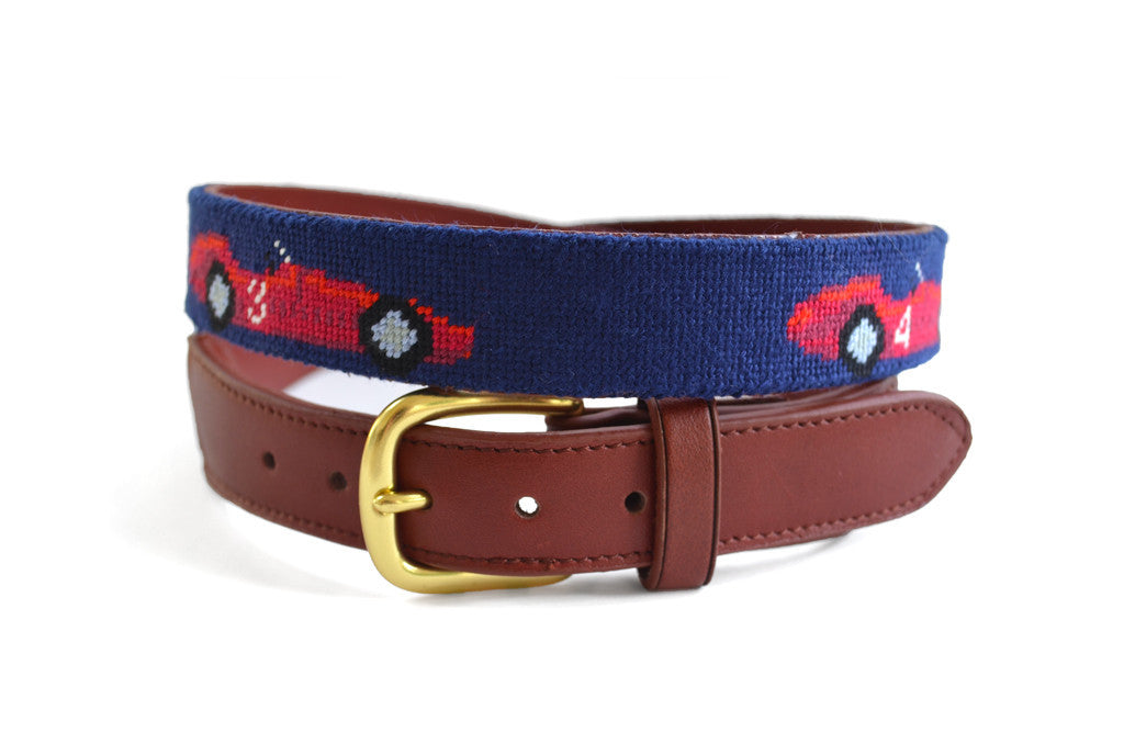 Race Cars Children's Needlepoint Belt main image 1
