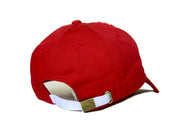 FOOTBALL NEEDLEPOINT HAT RED