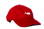 WHALE NEEDLEPOINT RED HAT