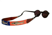 Asher Riley shark needlepoint sunglass straps