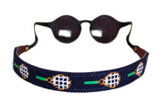 Asher Riley tennis racket needlepoint sunglass straps