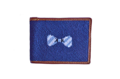 Asher Riley Bow Tie Needlepoint Wallet
