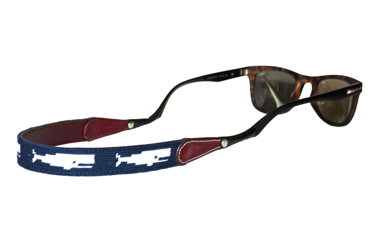 Asher Riley Whale Needlepoint sunglass straps